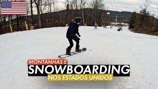 Não venha para os EUA só para Trabalhar  Snowboarding nas Montanhas Americanas