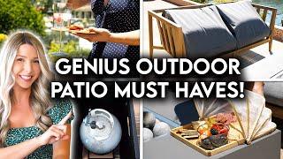 CLEVER OUTDOOR PATIO MUST HAVES  BACKYARD IDEAS + HOSTING TIPS