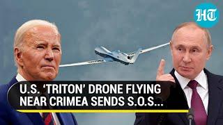 U.S. Drone Flying Near Russian-Occupied Crimea Gave ‘Emergency Alert’ Then This Happened  Watch