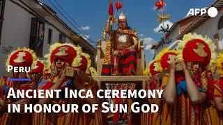 Peru celebrates ancient Inca festival to the Sun God Inti  AFP