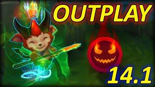 OUTPLAY TEEMO LOL FUN Moments 2024 Pentakill Heimerdinger Aatrox Swain Jhin #195