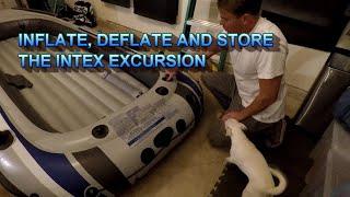 Inflating Deflating and Storing the Intex Excursion