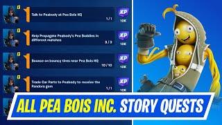 Fortnite Complete Story Quests - How to EASILY Complete Pea Bois Inc. Story Quests Fortnite