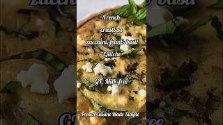 French Life Squash Basil and Feta Clafoutis