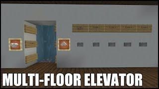 How To Build A Elevator in Minecraft Bedrock Multi Floor