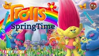 Trolls Spring Fun Run  SpringTime Run and Freeze  Movement Activity for Kids  PhonicsMan Fitness