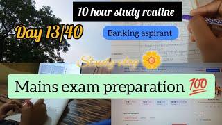 Day 13 of Studying for Mains Exam Target Bank Exams 2024  A productive day #banking #sbi #ibps