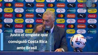 Para técnico de Costa Rica fue el justo el empate de los ticos ante Brasil I Conferencia de prensa