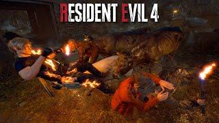 Resident Evil 4 Remake  Leon and Ashley Get Attacked By Farm Animals