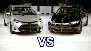 2017 Toyota Corolla Vs 2017 Honda Civic - Crash Test