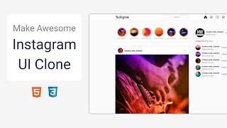 Instagram UI Clone 2021  Make Responsive Instagram Clone with HTML CSS UI only.