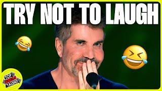 TRY NOT TO LAUGH FUNNIEST Auditions on Got Talent 2023