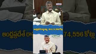 ఆంధ్రప్రదేశ్ రాష్ట్ర అప్పు రూ .974550 కోట్లు   #apassembly2024 #chandrababu #youtubeshorts #tdp