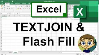 Combining Excel Data by using TEXTJOIN or Flash Fill