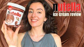 trying THE Nutella ice cream - Nutella gelato review new