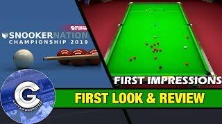 BRAND NEW SNOOKER GAME  Snooker Nation Championship 2019 PS4  First Look & Review