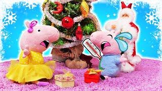 Джордж заболел в Новый год  Видео для детей про игрушки Свинка Пеппа на русском языке