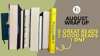 August Reading Wrap Up ⭐️⭐️⭐️⭐️⭐️