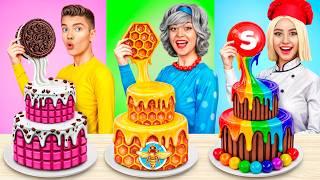 Me vs Grandma Cooking Challenge  Cake Decorating Funny Ideas by YUMMY JELLY