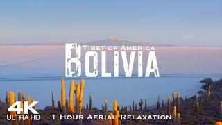 4K BOLIVIA 2024  1 HOUR Drone Aerial Relaxation Film  La Paz Piano Study Music