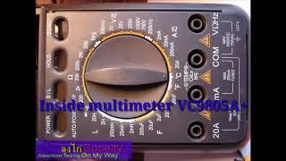 Inside multimeter VC9805A+