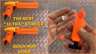 Nerf Mod  Modify Your Nerf Stinger To Shoot Ultra Darts  Very Easy  #nerf #nerfblaster #nerfmod