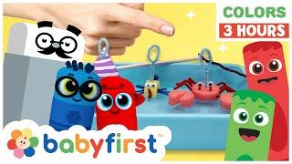 Educational Learning Video  Color Crew  3 Hours Compilation  Songs Colors & Magic  BabyFirst TV