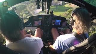 AMAZING Skills Uli piloting his Airbus H125 into his St.Tropez Backyard on a stormy day AirClips