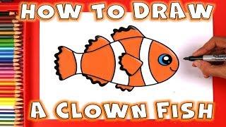 How to Draw a Fish - How to Draw a Clown Fish
