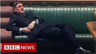 Jacob Rees-Mogg told to sit up man - BBC News