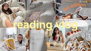 fall reading vlog ️ romances new releases & popular fantasies