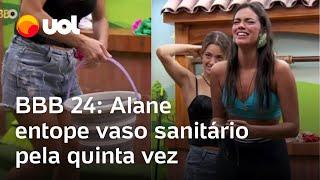 BBB 24 Alane entope vaso sanitário da casa de novo e brothers zombam vídeo mostra reações