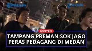 Tampang Preman Sok Jago Peras Pedagang di Kota Medan