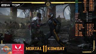 Mortal Kombat 11  AMD Ryzen 3 3200U Vega 3  Gameplay Benchmark