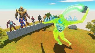 Team Superheroes Defend The Wall From TOXIC BOSS TITAN God Mode - EPIC Fight Until Death Battle