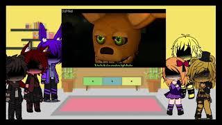 FNAF 1 + Clara Afton React to Springtraps Finale  Gacha Club  FNAF  MyAU #14