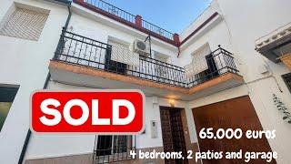 SOLD Authentically Andalucian 4 Bed Property with Patio and Garage 65000