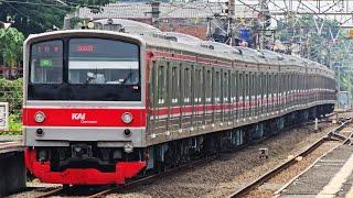 4K Stasiun Pasar Minggu Kompilasi KRL JR 205 Rheostatik JR 205 VVVF  Commuter Line Lin Bogor