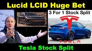 Lucid LCID Stock Update Billionaire Ray Dalio Bet Big on Lucid  Tesla TSLA Stock Split ￼￼