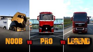 Ets2 Noob vs Pro vs Legend in 2023  Euro Truck simulator 2