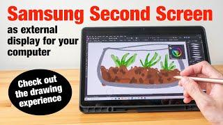 Samsung Second Screen for drawing What works and what doesnt