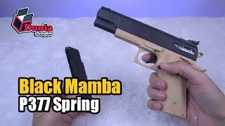 MAINAN PISTOL SPRING KOKANG BLACK MAMBA P377  REVIEW PRODUK  DUNIA BONGKAR