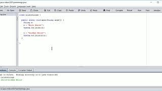 Printing Strings using Dr. Java