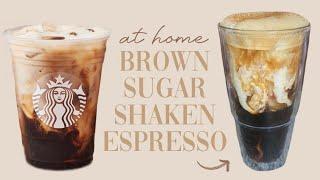 AT HOME STARBUCKS BROWN SUGAR OAT MILK SHAKEN ESPRESSO  #SHORTS