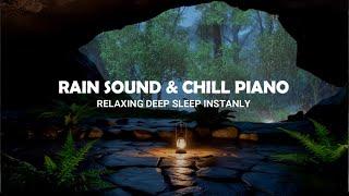 Soothing Relaxation  Soft Piano Music with Rain Sounds in Warm Bedroom  Deep Sleeping Music 08