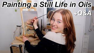 Painting a Still Life Oil Painting while Answering Your Questions  Raylee  R Studios