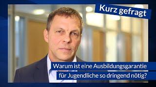 Monitor Ausbildungschancen 2023 zeigt dramatische Entwicklung – Kurz gefragt mit Clemens Wieland