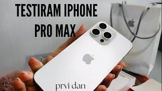 Novi iPhone 15 Max Pro 1TB novi mikrofoni-testiram kvalitetu