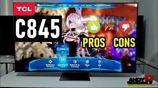 TCL C845 QLED Mini LED PROS AND CONS  Smart TV 4K  144Hz VRR HDMI 2.1