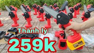 Thanh lý thân máy cưa xich chạy pin giá 259k  máy xây dựng thái tâm